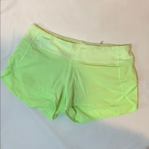 LULULEMON speed shorts